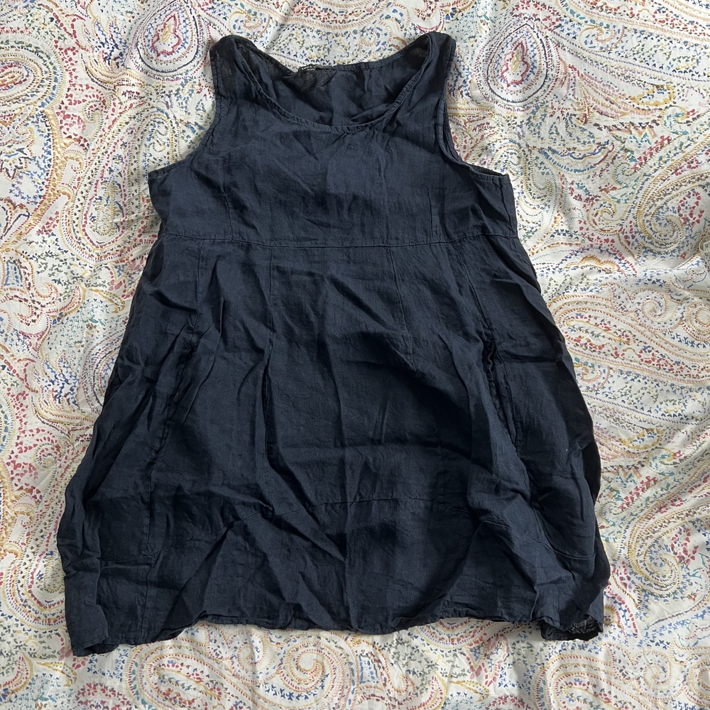 EUC Luca Vanucci linen smock tunic tank top